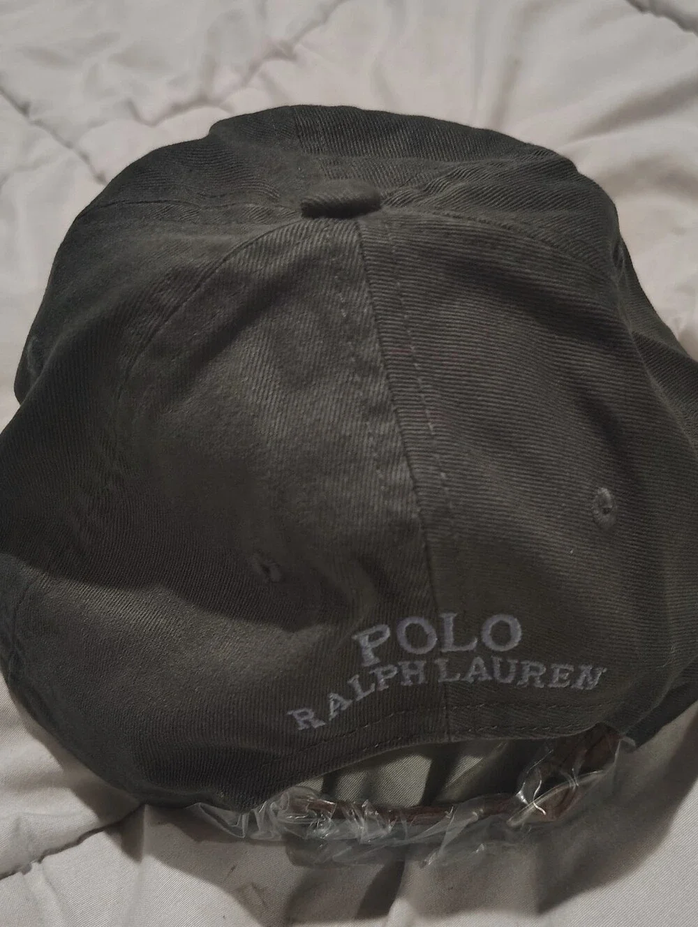 NWT Polo Ralph Lauren Ski Bear Baseball Cap Black Adjustable Polo Bear Hat OSFA